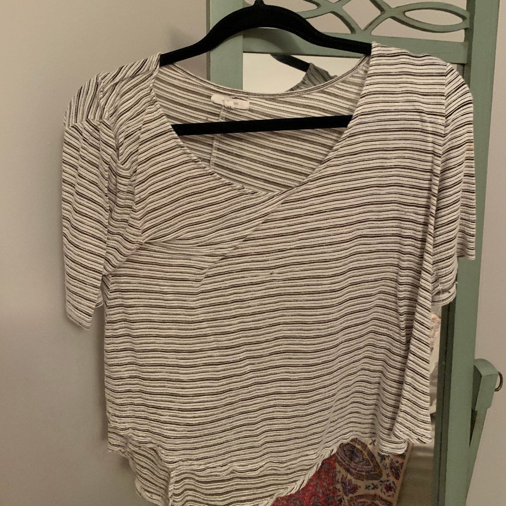 Black and white striped shirt